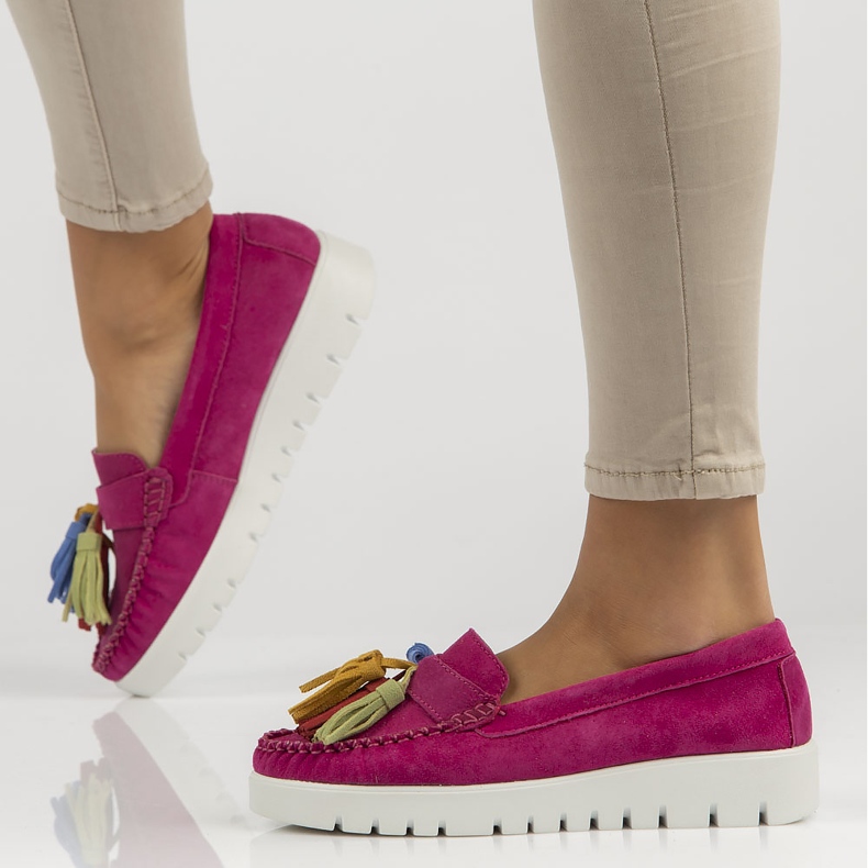 Läderskor Filippo DP3535 / 22 Fh rosa 1