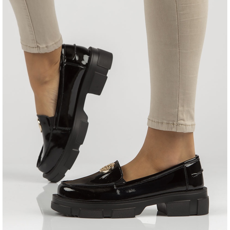 Läderskor Filippo DP3712 / 22 Bk svarta 1