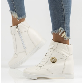 Läder Sneakers Filippo DBT3552 / 22 Wh vit 1