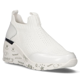 Läderskor Filippo DP3551 / 22 Wh vita 1