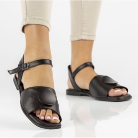 Lädersandaler Filippo DS3900 / 22 Bk svart 1