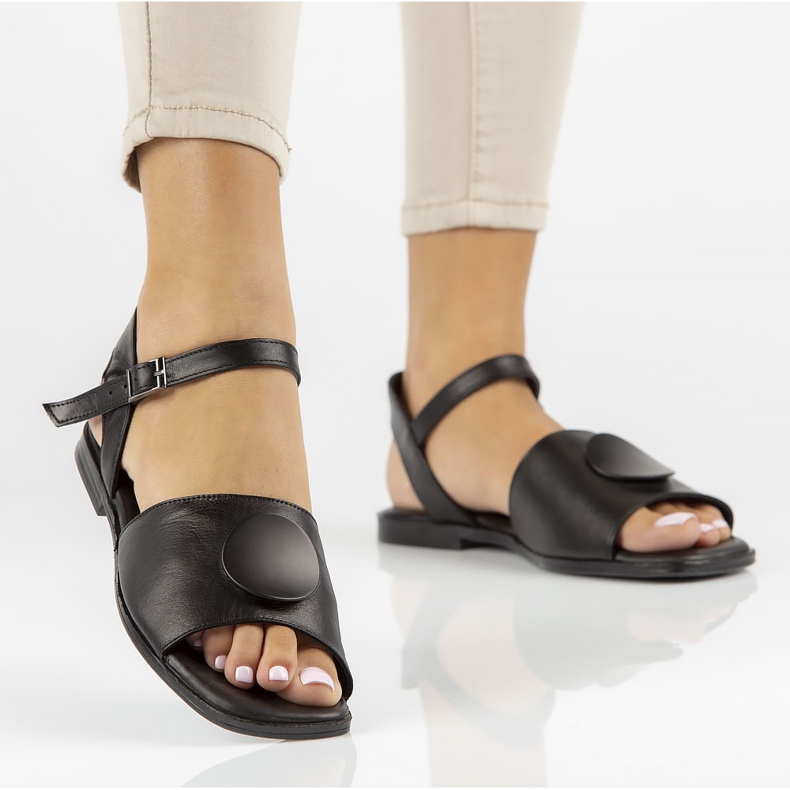 Lädersandaler Filippo DS3900 / 22 Bk svart 1