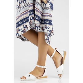 Lädersandaler Filippo DS3900 / 22 Wh vit 1