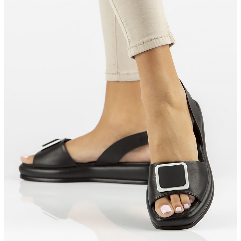 Lädersandaler Filippo DS3902 / 22 Bk svart 1