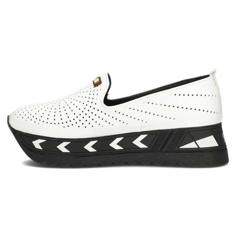 Läderskor Filippo DP3906 / 22 Wh vita 2