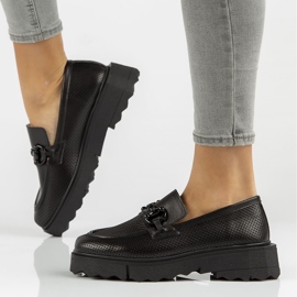 Läderskor Filippo DP3910 / 22 Bk svarta 1