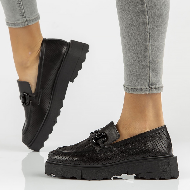 Läderskor Filippo DP3910 / 22 Bk svarta 1