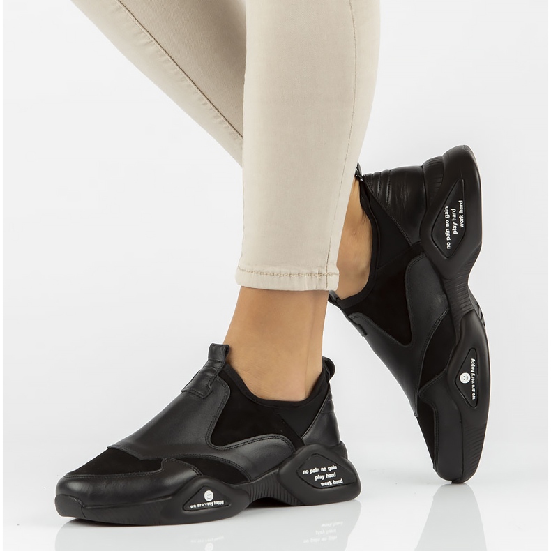 Läderskor Filippo DP3911 / 22 Bk svarta 2