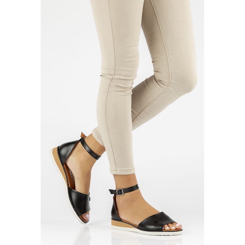 Lädersandaler Filippo DS3914 / 22 Bk svart 1