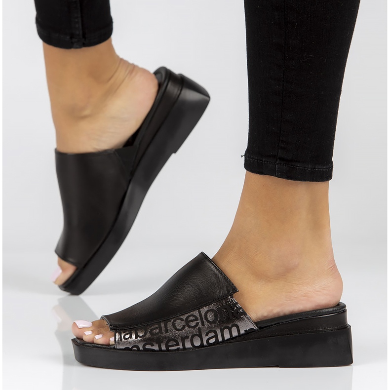 Skinntofflor Filippo DK3921 / 22 Bk svarta 2