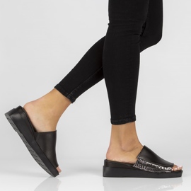 Skinntofflor Filippo DK3921 / 22 Bk svarta 1