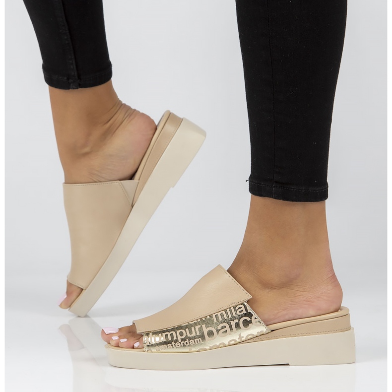 Skinntofflor Filippo DK3921 / 22 Be beige 1