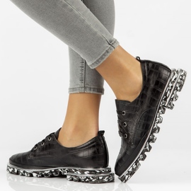 Läderskor Filippo DP3918 / 2022 Bk svart 1