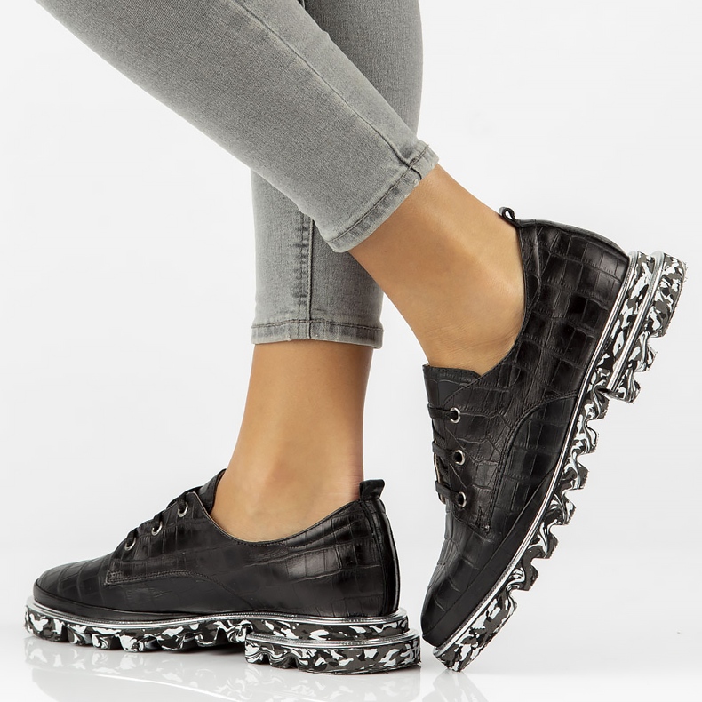 Läderskor Filippo DP3918 / 2022 Bk svart 1