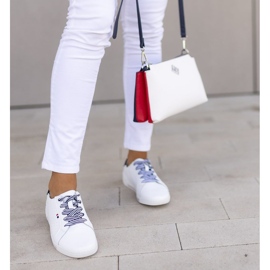 Läderskor Filippo DP2154 / 22 Wh vita 2