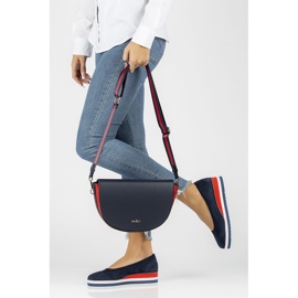 Läderballerinor Filippo DP2323 / 22 Nv marinblå 1