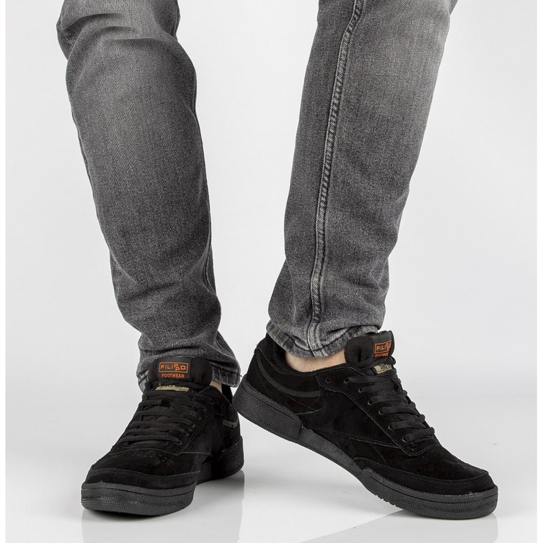 Läderskor Filippo MSP2123 / 22 Bk svarta 2