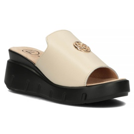 Skinntofflor Filippo DK3596 / 22 Be beige 2