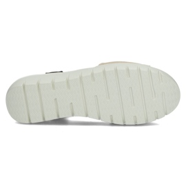 Lädersandaler Filippo DS3501 / 22 Go Bk golden svart gyllene 1