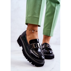 S.Barski Lackade läderskor i svart Corine 2