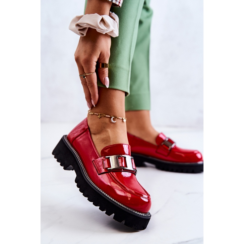 S.Barski Lackläder Röda Corine Skor 1