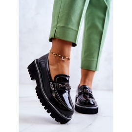 S.Barski Lackskor med svart Adison-dekoration 2