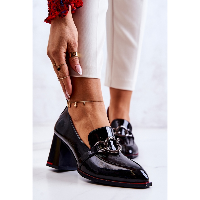 S.Barski Eleganta Pumps På En Svart Callim 1