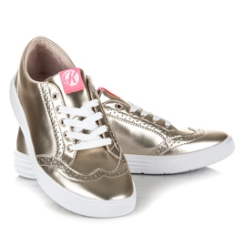 KYLIE Golden Sneakers gyllene 1