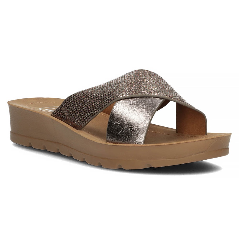 Filippo DK3611 / 22 Gn gunmetal tofflor silver- grå 1