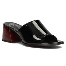 Läder Filippo DK3722 / 22 Bk svarta tofflor 1