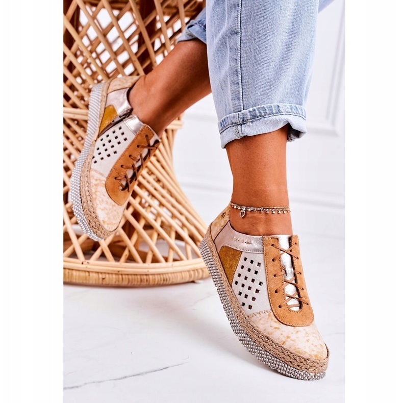 Kvinnors läderskor Maciejka Gul 03339-44 2