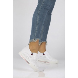 Läderskor Filippo DP1356 / 22 Wh vita 1