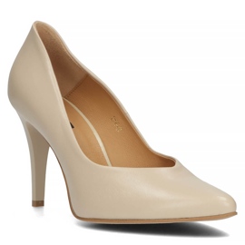 Läderpumps Filippo 2058 beige 1