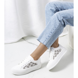 Vita sneakers på Birkett-plattformen grå 2