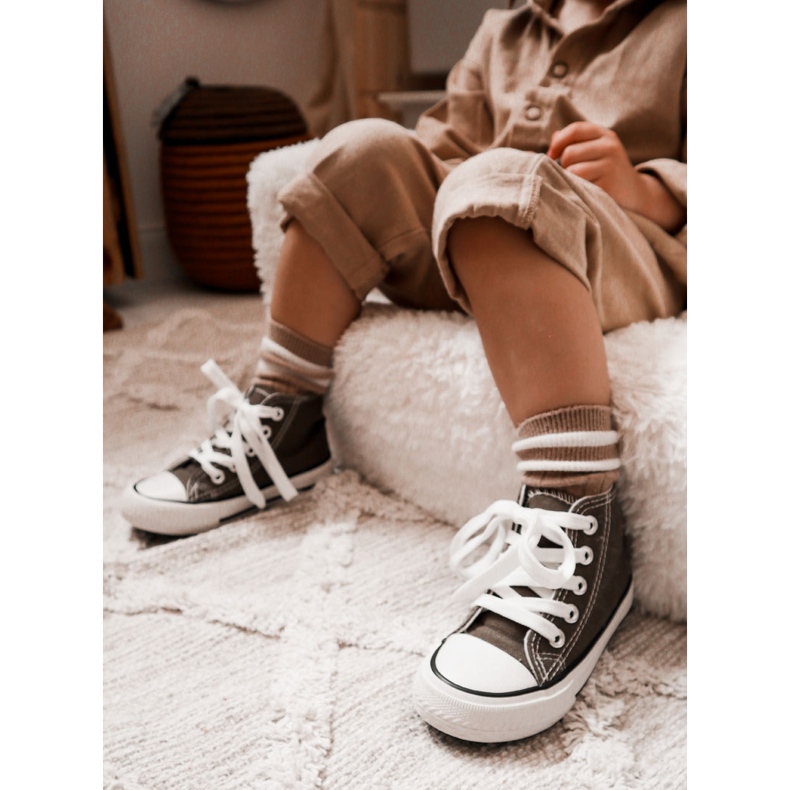 Höga Sneakers för barn Khaki Filemon grön 2