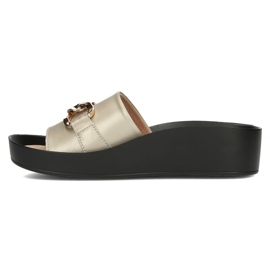 Skinntofflor Filippo DK3590 / 22 Go golden gyllene 4