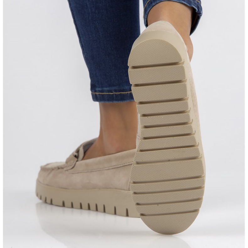 Läder loafers Filippo DP3334 / 22 Be beige 2