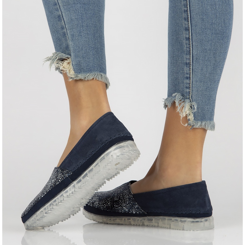 Läderskor Filippo DP2147 / 22 Nv marinblå 2