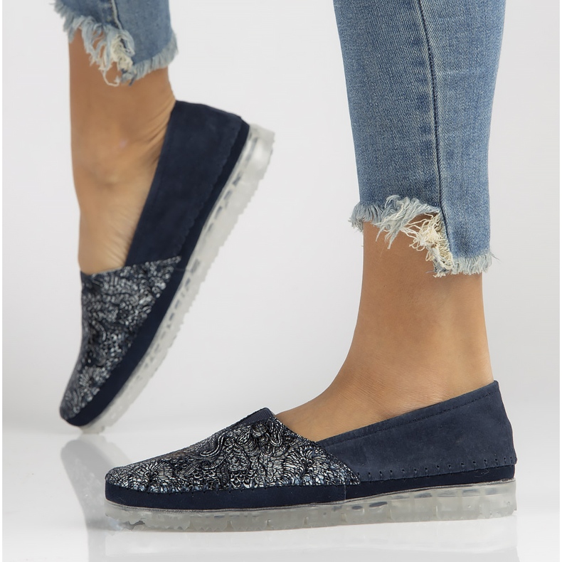 Läderskor Filippo DP2147 / 22 Nv marinblå 1