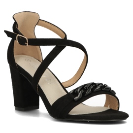 Filippo DS3665 / 22 Bk svarta sandaler 1