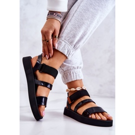 Doftande gummisandaler med kardborre ZAXY HH285285 Svart 2