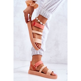 Doftande gummisandaler med kardborre ZAXY HH285288 Orange 1