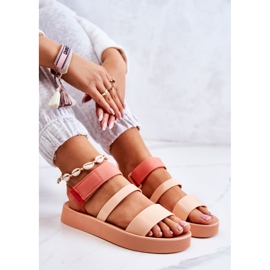 Doftande gummisandaler med kardborre ZAXY HH285288 Orange 2