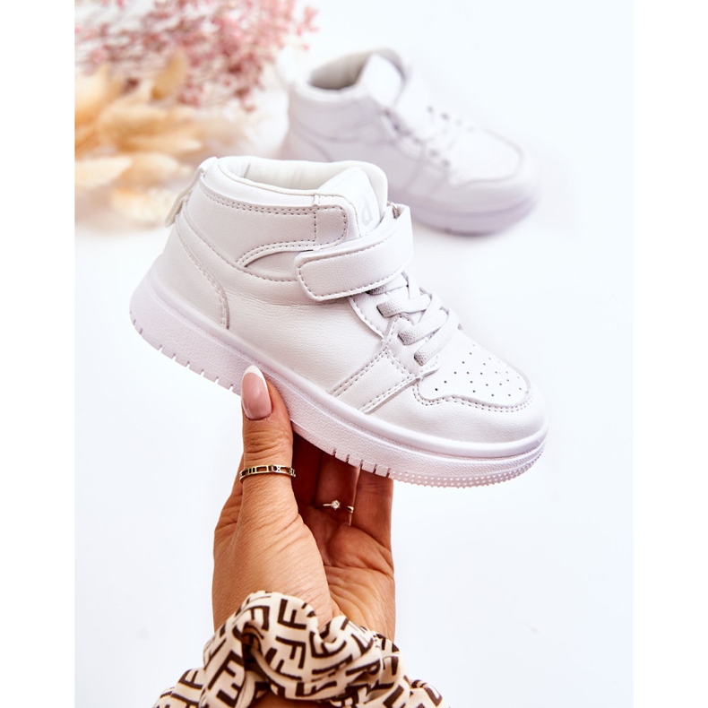 PA1 Höga sportskor för barn Vita Berty 1