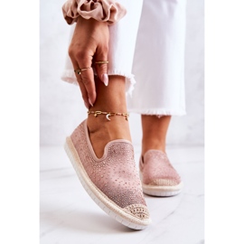 PG1 Textile Espadrilles för kvinnor med Cubic Zirconia Rosa Deimos 1