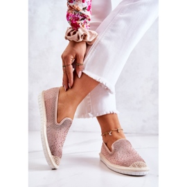 PG1 Textile Espadrilles för kvinnor med Cubic Zirconia Rosa Deimos 2