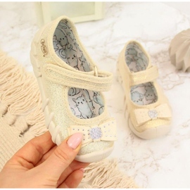 Ballerinas Tjejer Tofflor med kardborre Beige Befado 1