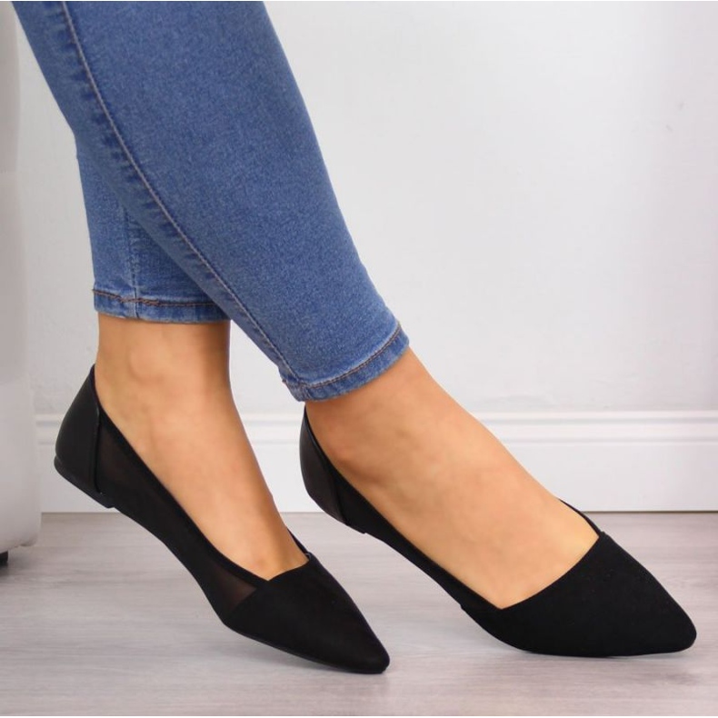 Ballerinor för kvinnor Spitz Black Lakes svart 2