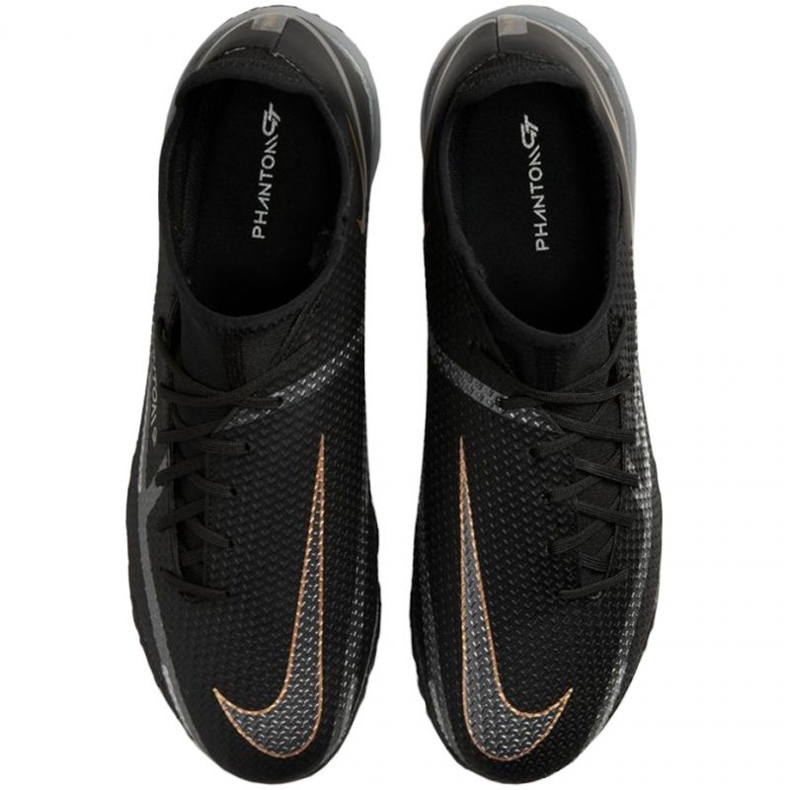 Nike Phantom GT2 Academy Df Tf DC0802 008 fotbollsskor svart svart 1