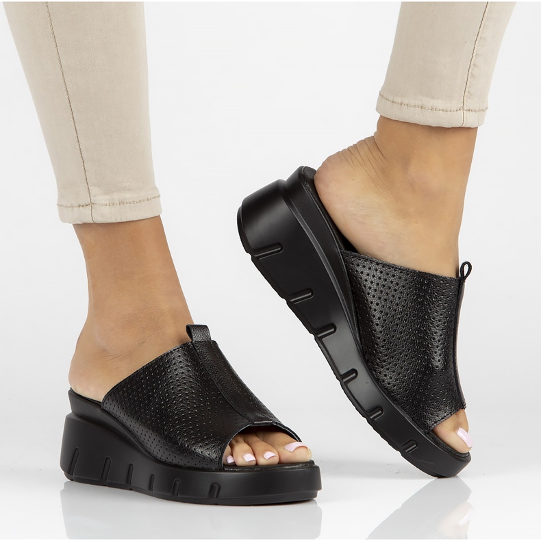 Skinntofflor Filippo DK3594 / 22 Bk svarta 1